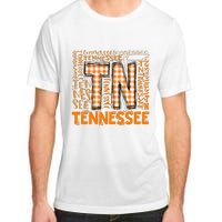 Tennessee State Flag Orange Plaid TN Adult ChromaSoft Performance T-Shirt