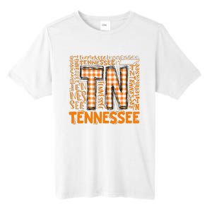 Tennessee State Flag Orange Plaid TN Tall Fusion ChromaSoft Performance T-Shirt