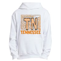 Tennessee State Flag Orange Plaid TN Urban Pullover Hoodie