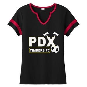 Timbers Soccer Fc Ladies Halftime Notch Neck Tee