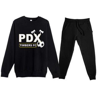 Timbers Soccer Fc Premium Crewneck Sweatsuit Set