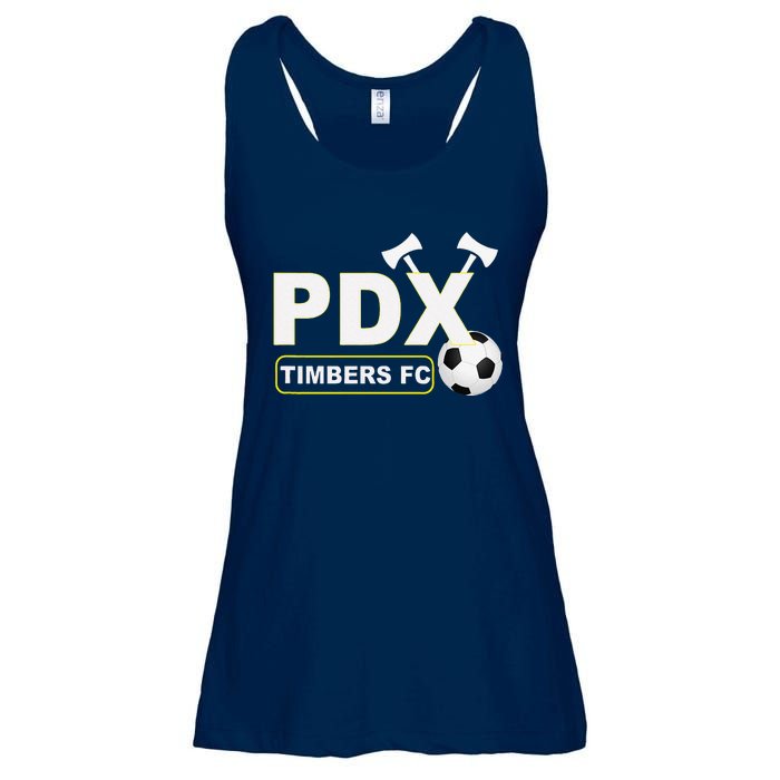 Timbers Soccer Fc Ladies Essential Flowy Tank