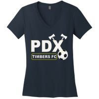 Timbers Soccer Fc Women's V-Neck T-Shirt