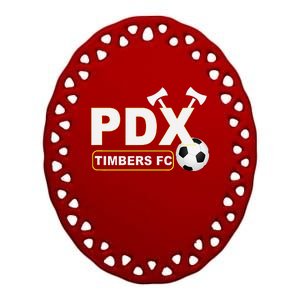 Timbers Soccer Fc Ceramic Oval Ornament