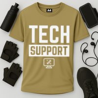 Tech Support  Funny Tech Gifts Tech Cooling Performance Crew T-Shirt