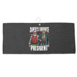 Trump SantaS Favorite President Gift Large Microfiber Waffle Golf Towel