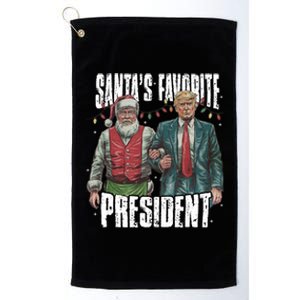 Trump SantaS Favorite President Gift Platinum Collection Golf Towel