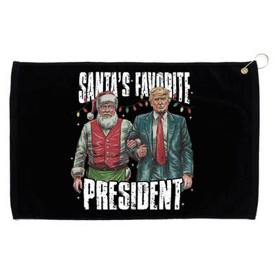 Trump SantaS Favorite President Gift Grommeted Golf Towel