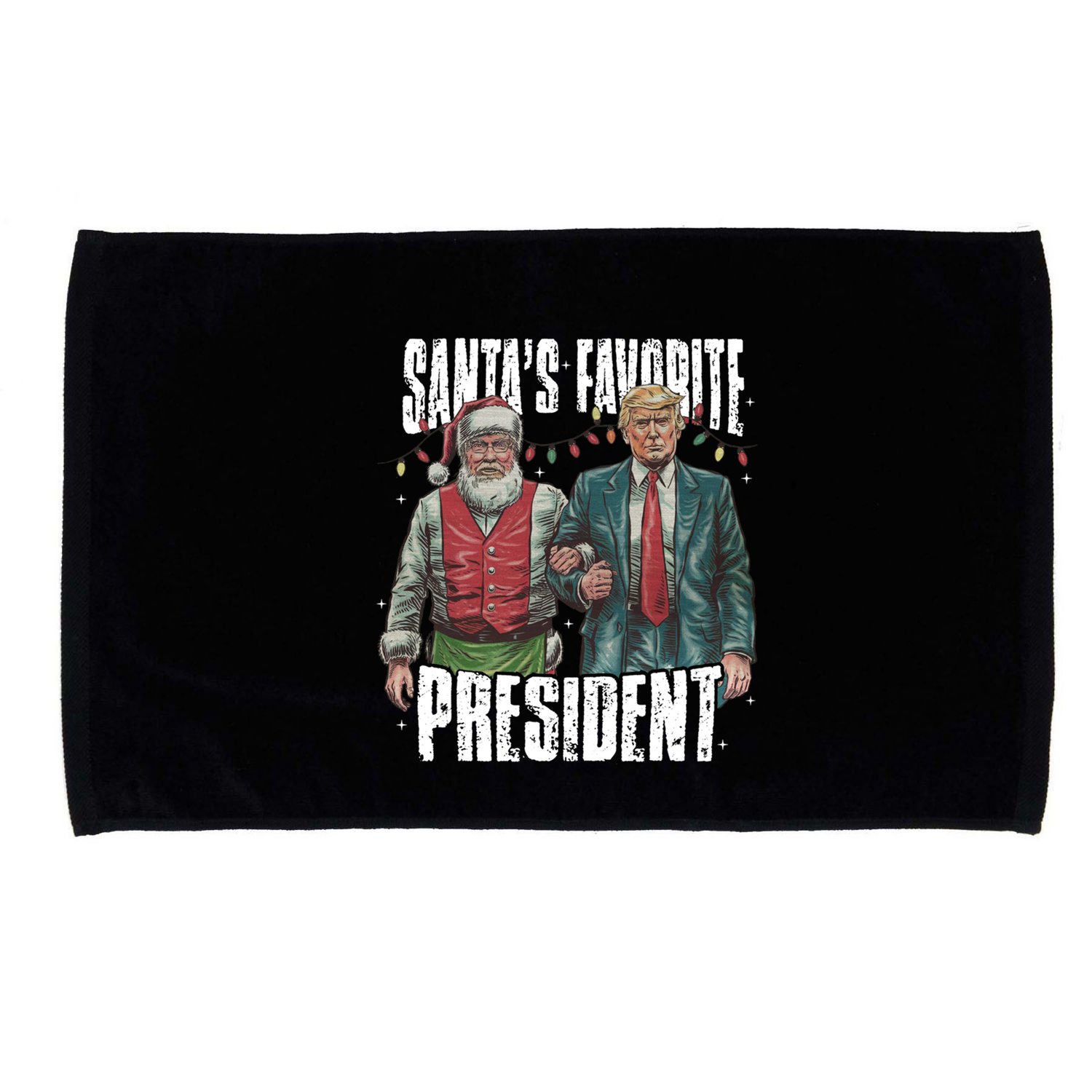 Trump SantaS Favorite President Gift Microfiber Hand Towel