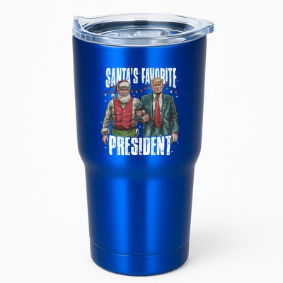 Trump SantaS Favorite President Gift Tumbler