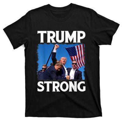 Trump Strong Fist Hand Us Vote Trump 2024 Survives Rally T-Shirt