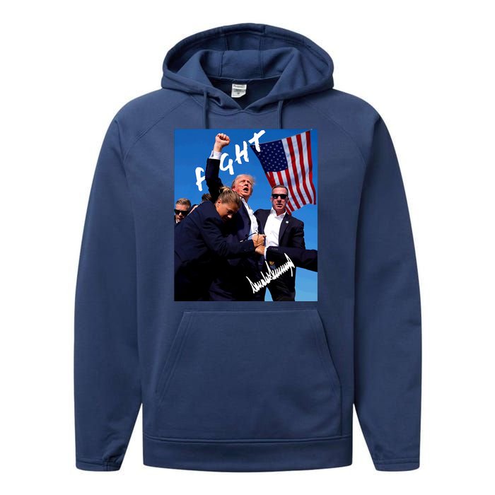 Trump Signature Fight Usa Performance Fleece Hoodie