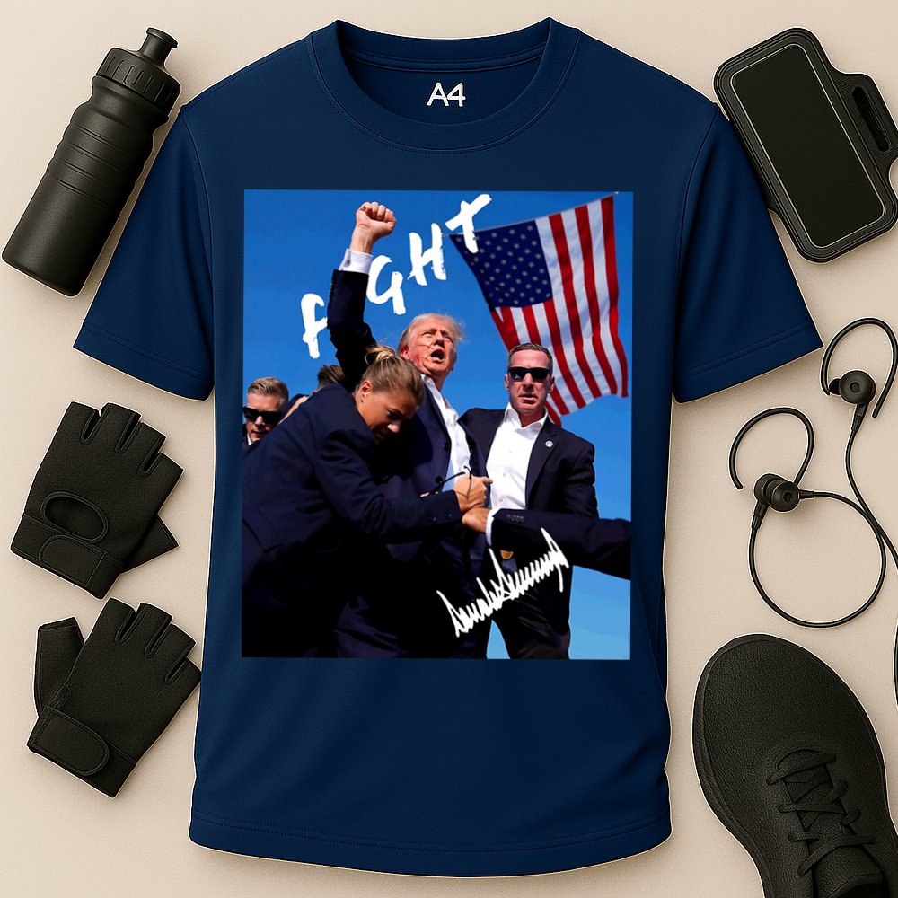 Trump Signature Fight Usa Cooling Performance Crew T-Shirt