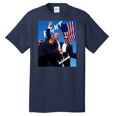 Trump Signature Fight Usa Tall T-Shirt