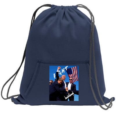 Trump Signature Fight Usa Sweatshirt Cinch Pack Bag