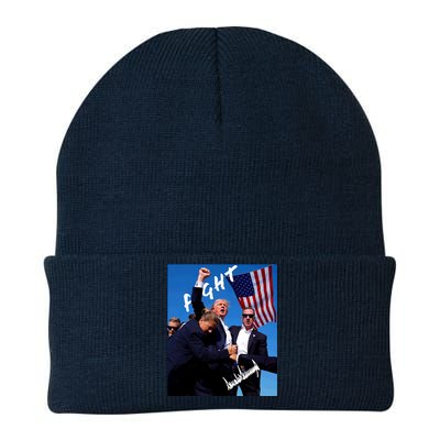 Trump Signature Fight Usa Knit Cap Winter Beanie