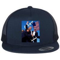 Trump Signature Fight Usa Flat Bill Trucker Hat