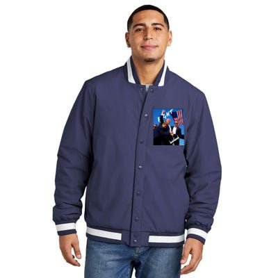 Trump Signature Fight Usa Insulated Varsity Jacket