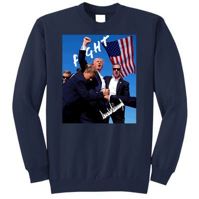 Trump Signature Fight Usa Tall Sweatshirt