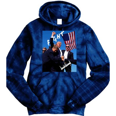 Trump Signature Fight Usa Tie Dye Hoodie