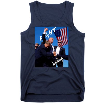 Trump Signature Fight Usa Tank Top