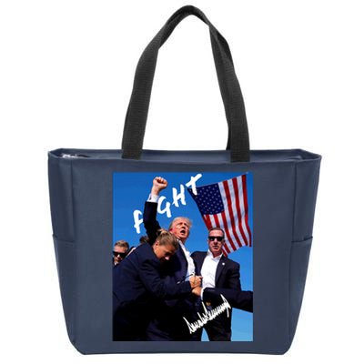 Trump Signature Fight Usa Zip Tote Bag