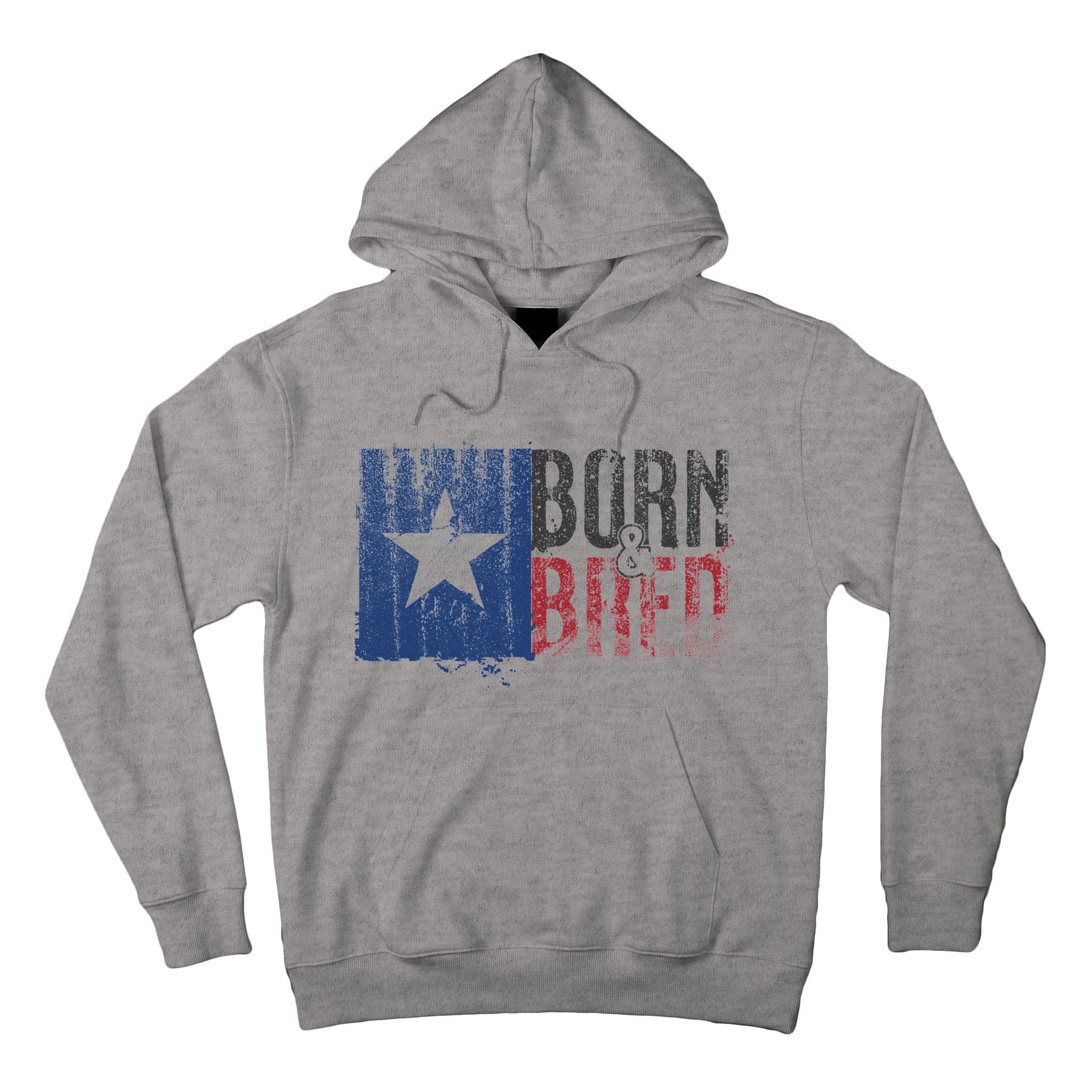 Texas State Flag Pride Born & Bred Native Home Tall Hoodie