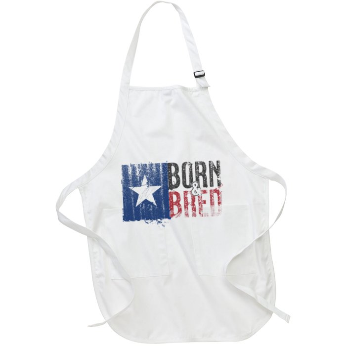 Texas State Flag Pride Born & Bred Native Home Apron