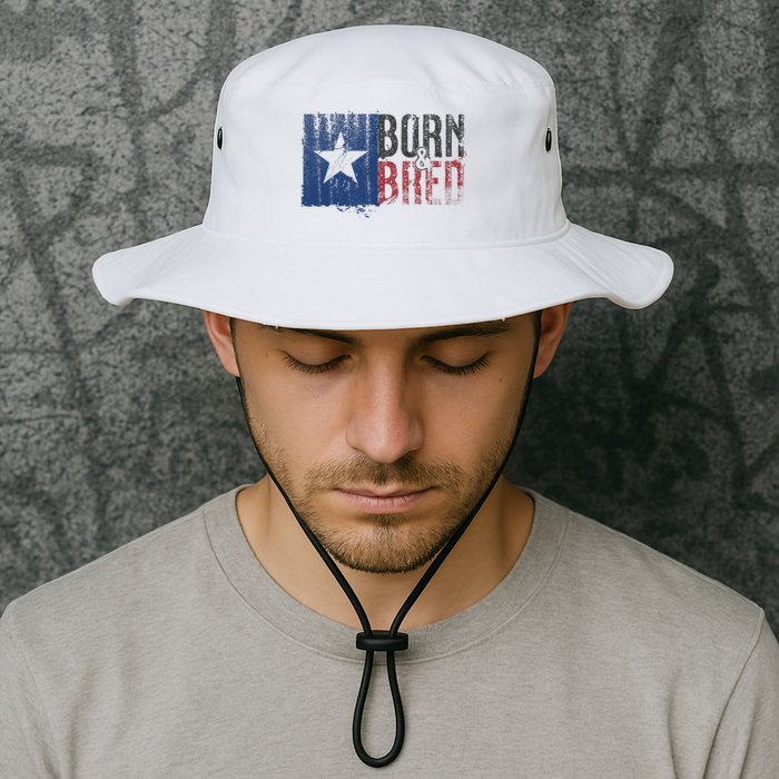 Texas State Flag Pride Born & Bred Native Home Bucket Hat