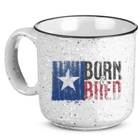 Texas State Flag Pride Born & Bred Native Home 15oz Campfire Ceramic Mug