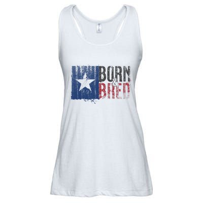 Texas State Flag Pride Born & Bred Native Home Ladies Essential Flowy Tank