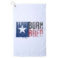Texas State Flag Pride Born & Bred Native Home Golf Towel