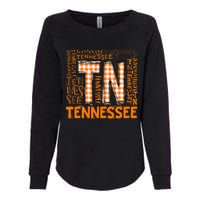 Tennessee State Flag Orange Plaid Tn Womens California Wash Sweatshirt