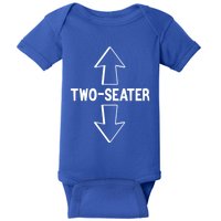 Two Seater Funny Adult Humor Graphic Cute Gift Baby Bodysuit