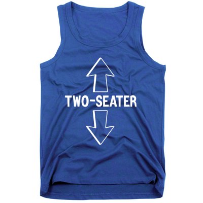 Two Seater Funny Adult Humor Graphic Cute Gift Tank Top