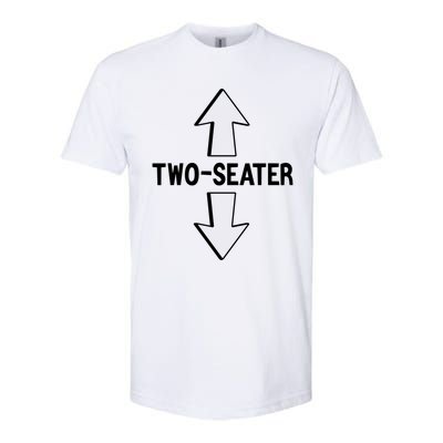 Two Seater Funny Adult Humor Graphic Cute Gift Softstyle CVC T-Shirt