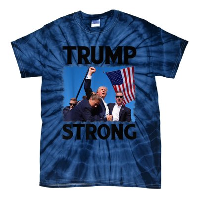 Trump Strong Fist Hand Us Vote Trump 2024 Survives Rally Shooting Pa Tie-Dye T-Shirt