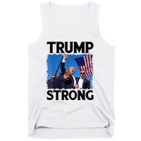 Trump Strong Fist Hand Us Vote Trump 2024 Survives Rally Shooting Pa Tank Top