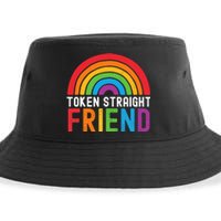 Token Straight Friend Rainbow Lgbt Supporter Sustainable Bucket Hat