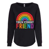 Token Straight Friend Rainbow Lgbt Supporter Womens California Wash Sweatshirt