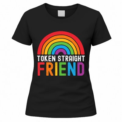 Token Straight Friend Rainbow Lgbt Supporter Women's T-Shirt