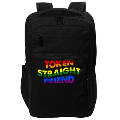 Token Straight Friend Rainbow Colors Impact Tech Backpack