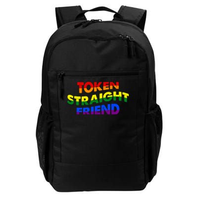 Token Straight Friend Rainbow Colors Daily Commute Backpack