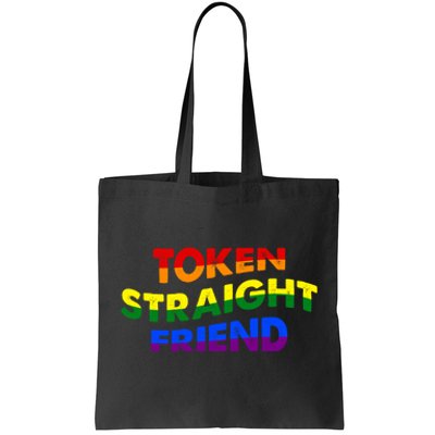 Token Straight Friend Rainbow Colors Tote Bag