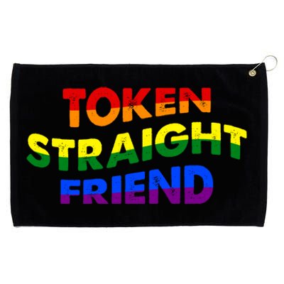 Token Straight Friend Rainbow Colors Grommeted Golf Towel