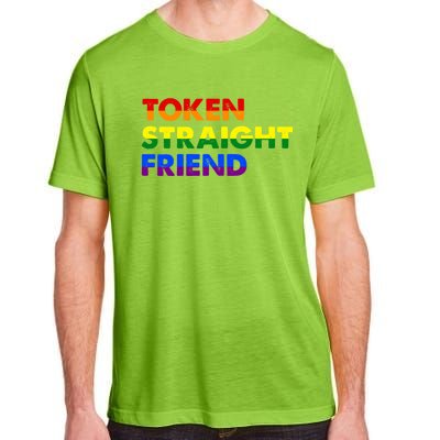 Token Straight Friend Rainbow Colors Adult ChromaSoft Performance T-Shirt