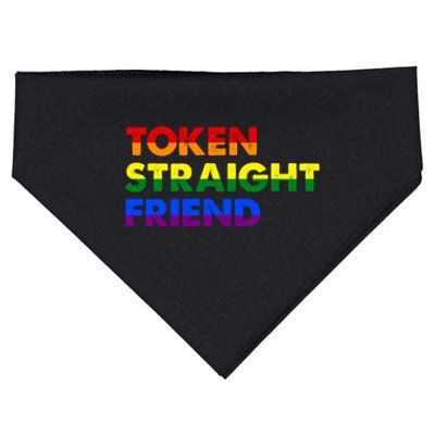 Token Straight Friend Rainbow Colors USA-Made Doggie Bandana