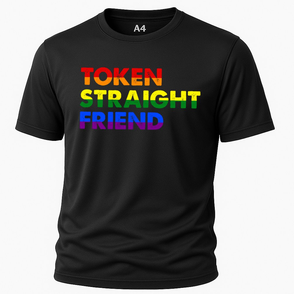 Token Straight Friend Rainbow Colors Performance Shirt