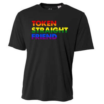 Token Straight Friend Rainbow Colors Cooling Performance Crew T-Shirt