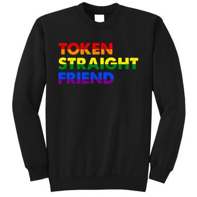 Token Straight Friend Rainbow Colors Sweatshirt